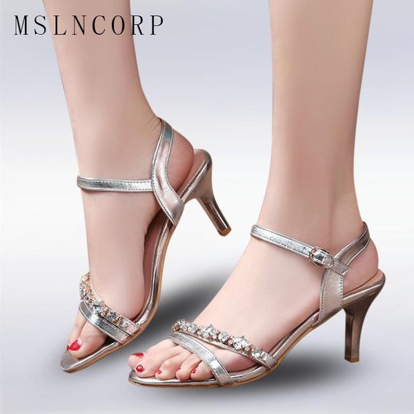 plus size 34-43 summer sandals peep toe elegant ladies thin high heels buckle sandalias woman rhinestone silver party shoes, Black
plus size 34-43 summer sandals peep toe elegant ladies thin high heels buckle sandalias woman rhinestone silver party shoes, Black