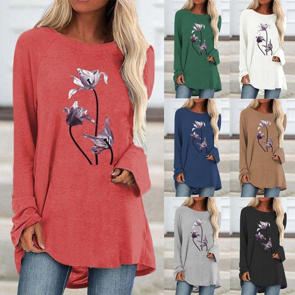 women's t-shirt women blouses loose casual plus size round neck pullover solid color fashion printing graphic autumn and winter long sl, White
women's t-shirt women blouses loose casual plus size round neck pullover solid color fashion printing graphic autumn and winter long sl, White