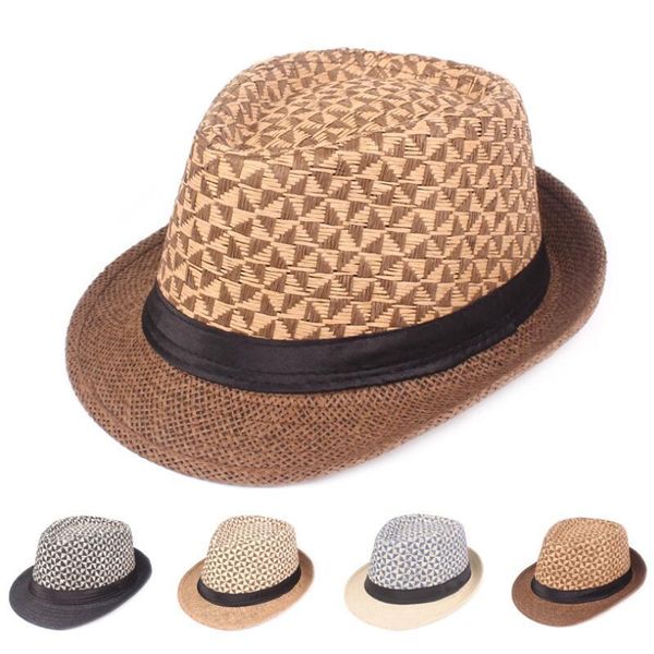wide brim hats men women fedora panama straw hat jazz cap sun beach summer visor anti-uv protection trilby sunhat, Blue;gray
wide brim hats men women fedora panama straw hat jazz cap sun beach summer visor anti-uv protection trilby sunhat, Blue;gray