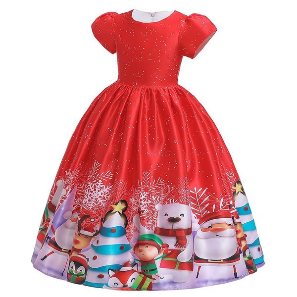 girl's dresses 2021 christmas party princess for girls cute cartoon santa claus snowflake dress 4-14 year teen child clothing, Red;yellow
girl's dresses 2021 christmas party princess for girls cute cartoon santa claus snowflake dress 4-14 year teen child clothing, Red;yellow