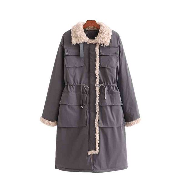 safari style women turn down collar parker winter fashion ladies pocket overcoat causal female chic thick coats 210427, Black
safari style women turn down collar parker winter fashion ladies pocket overcoat causal female chic thick coats 210427, Black