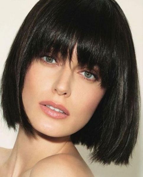 synthetic wigs 12 inch short bob wig with bangs straight colorful hair heat resistant party cosplay for woman, Black
synthetic wigs 12 inch short bob wig with bangs straight colorful hair heat resistant party cosplay for woman, Black