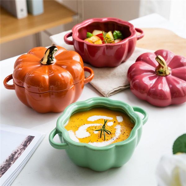 bowls european ceramic creative cute pumpkin shape baking bowl with lid soup salad kitchen bakeware oven dessert pan tableware
bowls european ceramic creative cute pumpkin shape baking bowl with lid soup salad kitchen bakeware oven dessert pan tableware