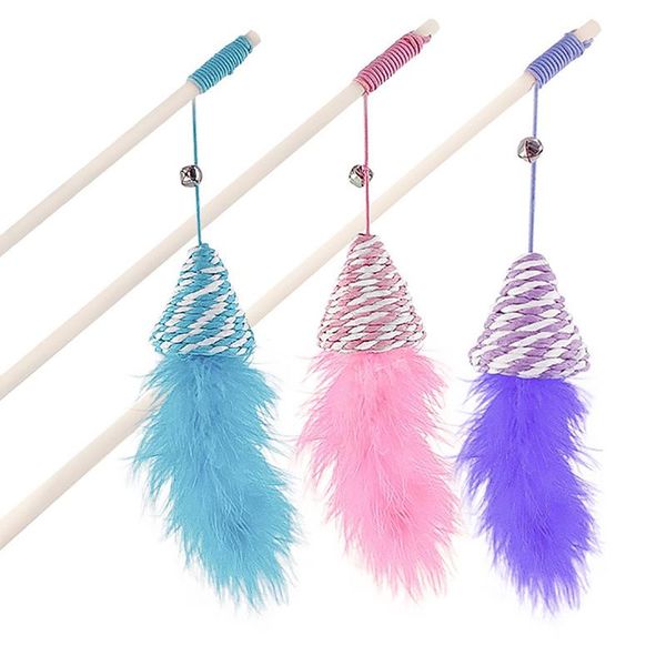 1pcs interactive cat wand fun fake feather wooden pole kitten teaser pet toy playing funny porcelain toys
1pcs interactive cat wand fun fake feather wooden pole kitten teaser pet toy playing funny porcelain toys