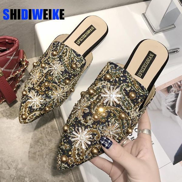 luxury women mules ladies summer chinese slippers shoes low heels flat casual woman flip flops ac954, Black
luxury women mules ladies summer chinese slippers shoes low heels flat casual woman flip flops ac954, Black