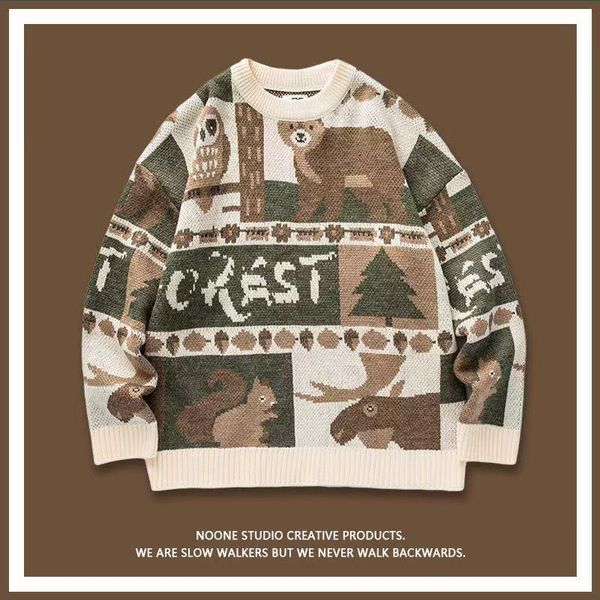 men's sweaters 2021 winter vintage sweater color matching couple clothes printing pullover thickened coats keep warm round neck knittin, White;black
men's sweaters 2021 winter vintage sweater color matching couple clothes printing pullover thickened coats keep warm round neck knittin, White;black