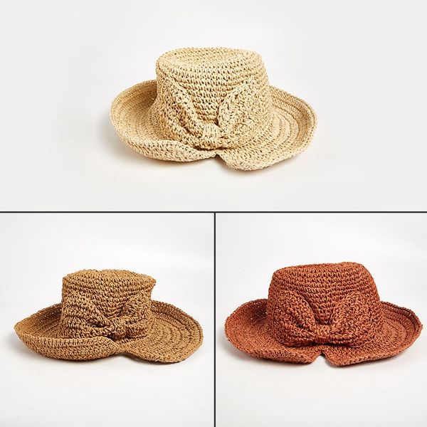wide brim hats 1pc beach hat bow sun straw floppy summer for women dome bucket shade, Blue;gray
wide brim hats 1pc beach hat bow sun straw floppy summer for women dome bucket shade, Blue;gray