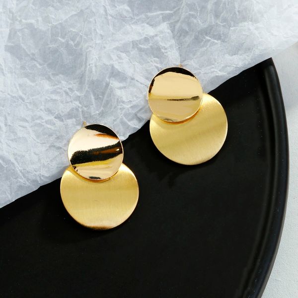 dangle & chandelier minimalist style gold color geometric earrings for women fashion metal double round hanging earring female jewelry, Silver
dangle & chandelier minimalist style gold color geometric earrings for women fashion metal double round hanging earring female jewelry, Silver