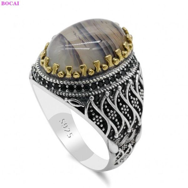 cluster rings s925 sterling silver ring fashion thai personality retro pattern agate zircon pure argentum gemstone for men, Golden;silver
cluster rings s925 sterling silver ring fashion thai personality retro pattern agate zircon pure argentum gemstone for men, Golden;silver