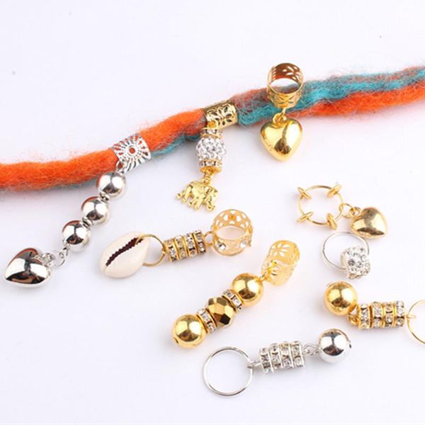 5pcs shell crystall beads hair ring braid dreadlocks dread tube accessories bun maker, Brown
5pcs shell crystall beads hair ring braid dreadlocks dread tube accessories bun maker, Brown