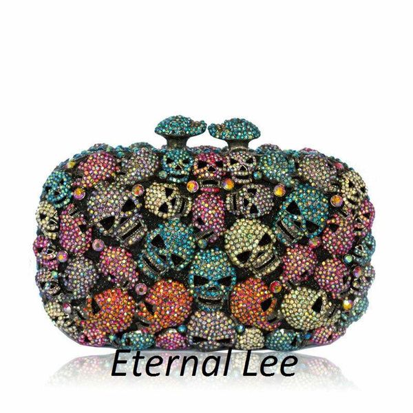 multicolored metal halloween women formal skull clutch evening bags for party
multicolored metal halloween women formal skull clutch evening bags for party