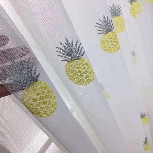 semi-shading window gauze bedroom towel embroidered white mesh fabric sheer drapes nordic pineapple tulle living room curtain &
semi-shading window gauze bedroom towel embroidered white mesh fabric sheer drapes nordic pineapple tulle living room curtain &
