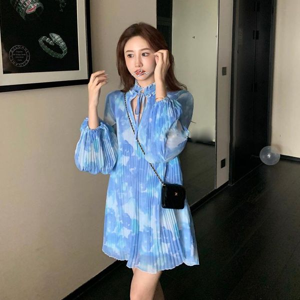 casual dresses loose sweet style korean clothes blue mini-dresses women's clothing summer long sleeve chiffon short dress hollow out, Black;gray
casual dresses loose sweet style korean clothes blue mini-dresses women's clothing summer long sleeve chiffon short dress hollow out, Black;gray