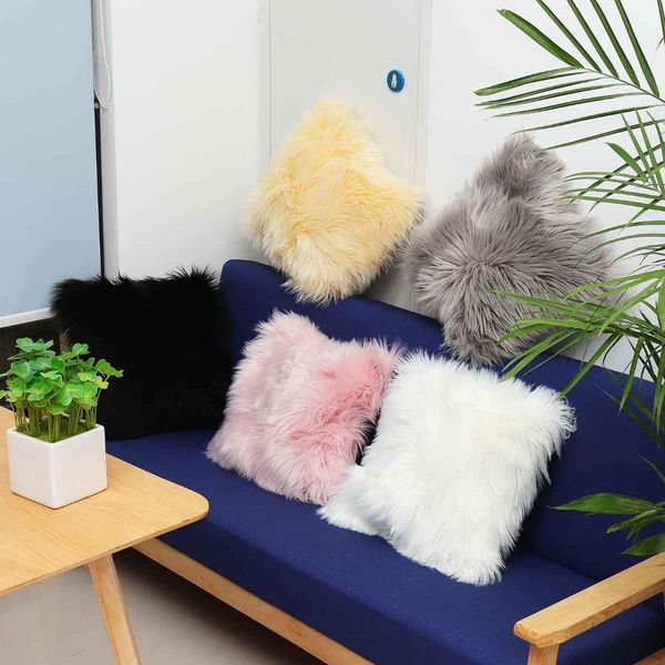 pillow case faux wool fur cushion cover pillowcase solid colors decor soft plush throw pillows home room decoration
pillow case faux wool fur cushion cover pillowcase solid colors decor soft plush throw pillows home room decoration