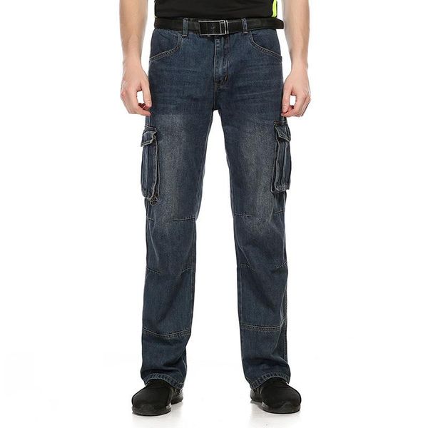 men's jeans mcikkny men cargo casual pants mluti pockets loose fit denim trousers for male plus size 29-40, Blue
men's jeans mcikkny men cargo casual pants mluti pockets loose fit denim trousers for male plus size 29-40, Blue