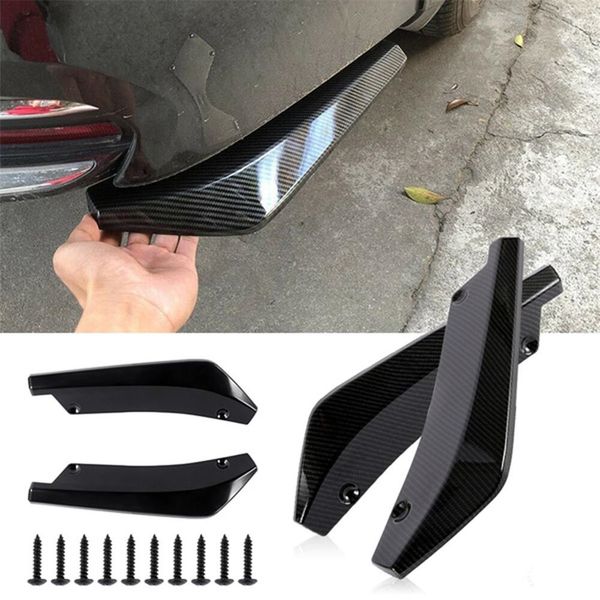 car rear bumper spoiler 2pcs universal abs material bright black collision diffuser angle separator protector automatic side fin
car rear bumper spoiler 2pcs universal abs material bright black collision diffuser angle separator protector automatic side fin