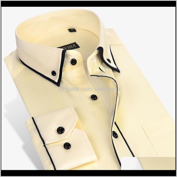 mens double collar design solid long sleeve men dress slim fit buttondown white office smart casual male work shirts 9w1vu svzry, White;black
mens double collar design solid long sleeve men dress slim fit buttondown white office smart casual male work shirts 9w1vu svzry, White;black