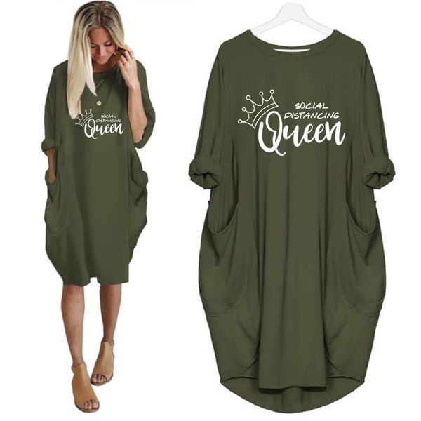 social distancing queen graphic crown print slogan dress for female harajuku long sleeve vintage women femme summer gift casual dresses, Black;gray
social distancing queen graphic crown print slogan dress for female harajuku long sleeve vintage women femme summer gift casual dresses, Black;gray