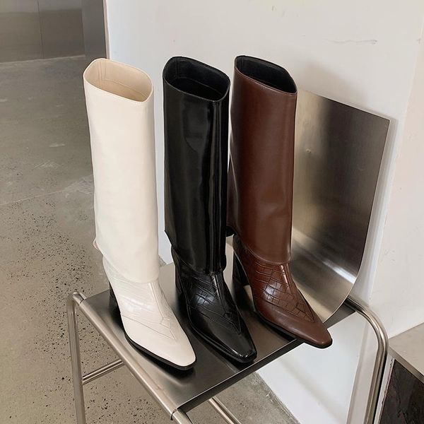 boots women knight bootes round toe thick high heels elegant western booties winter party pumps black white brown fashion boot
boots women knight bootes round toe thick high heels elegant western booties winter party pumps black white brown fashion boot
