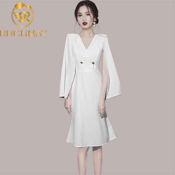 chic casual summer cloak sleeves cocktail dresses v-neck mermaid party gown women elegant knee-length prom vestidos 210506, Black;gray
chic casual summer cloak sleeves cocktail dresses v-neck mermaid party gown women elegant knee-length prom vestidos 210506, Black;gray