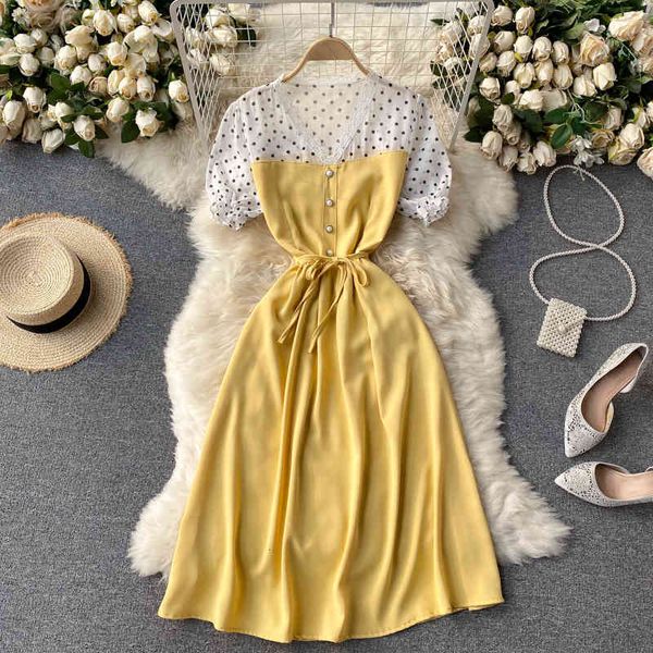 dresses women elegant french chic lace v neck dot sleeve a-line es summer fashion streetwear midi, Black;gray
dresses women elegant french chic lace v neck dot sleeve a-line es summer fashion streetwear midi, Black;gray