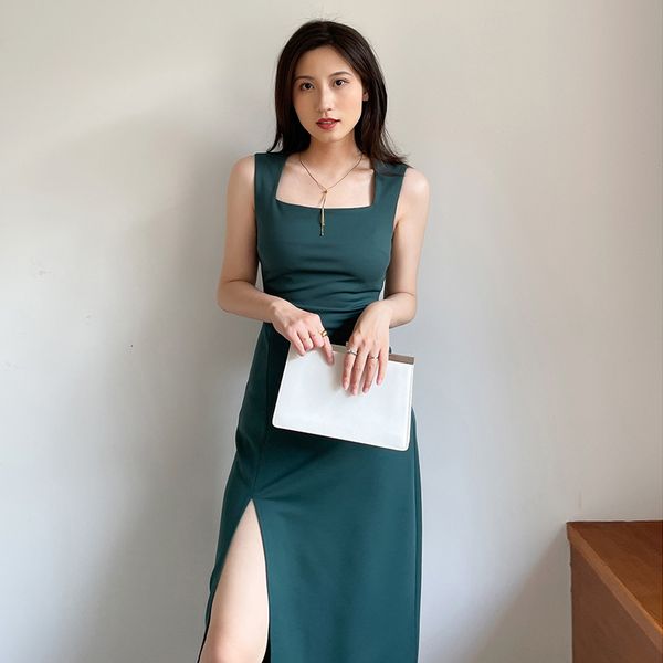 casual dresses fashion women's 2021 summer round neck square slip midi green club celebrity party, Black;gray
casual dresses fashion women's 2021 summer round neck square slip midi green club celebrity party, Black;gray