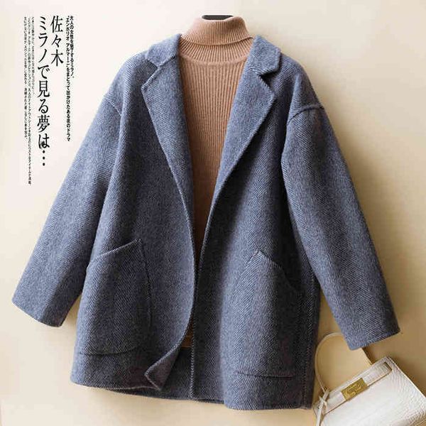 women's wool & blends overcoat thick autumn winter jacket coats ladies cardigan the fashion warm women long sleeve 100% merino 0it7, Black
women's wool & blends overcoat thick autumn winter jacket coats ladies cardigan the fashion warm women long sleeve 100% merino 0it7, Black