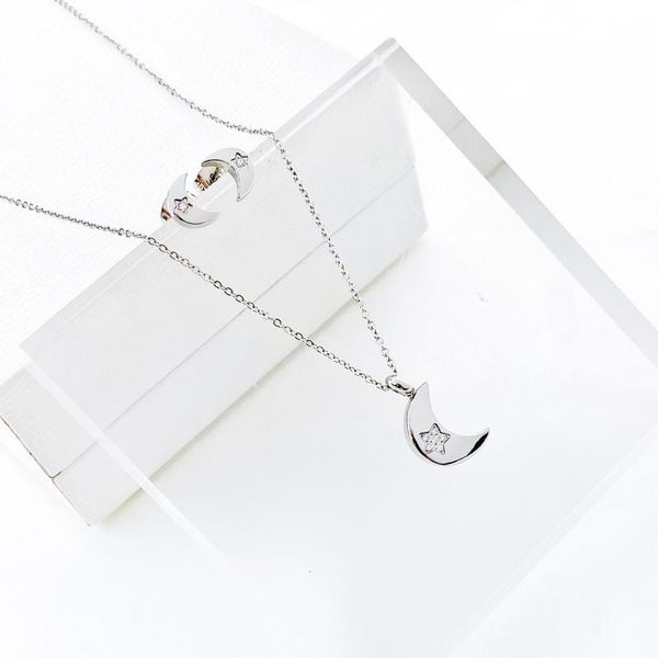 earrings & necklace stainless steel jewelry set lovely moon luxury pendant girl, Silver
earrings & necklace stainless steel jewelry set lovely moon luxury pendant girl, Silver