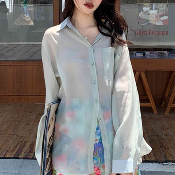 korean chic solid brief fresh loose stylish casual streetwear elegance gentle thin basic all match shirts 210421, White
korean chic solid brief fresh loose stylish casual streetwear elegance gentle thin basic all match shirts 210421, White