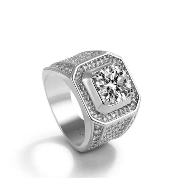 cluster rings fine jewelry 925 silver ring for men's luxury inlay cubic zircon hip hop male accessories cocktail party gift, Golden;silver
cluster rings fine jewelry 925 silver ring for men's luxury inlay cubic zircon hip hop male accessories cocktail party gift, Golden;silver