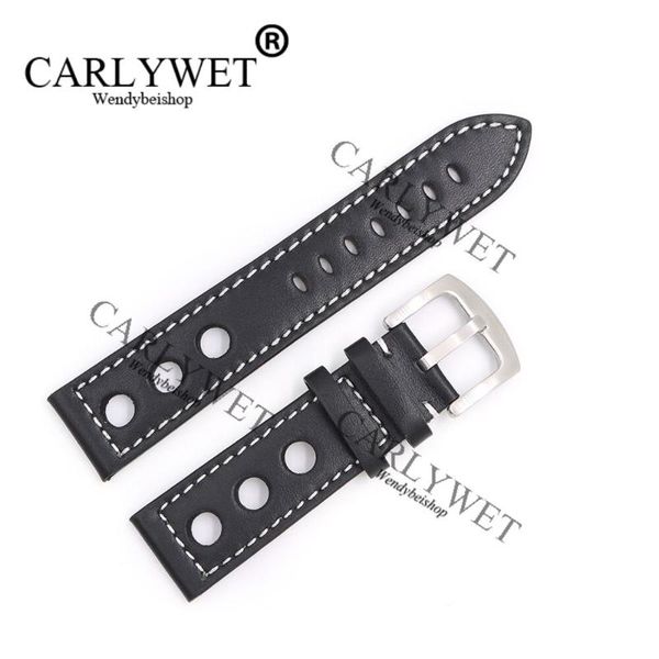 watch bands carlywet 22mm real calf leather handmade black with white stitches wrist band strap belt clasp, Black;brown
watch bands carlywet 22mm real calf leather handmade black with white stitches wrist band strap belt clasp, Black;brown