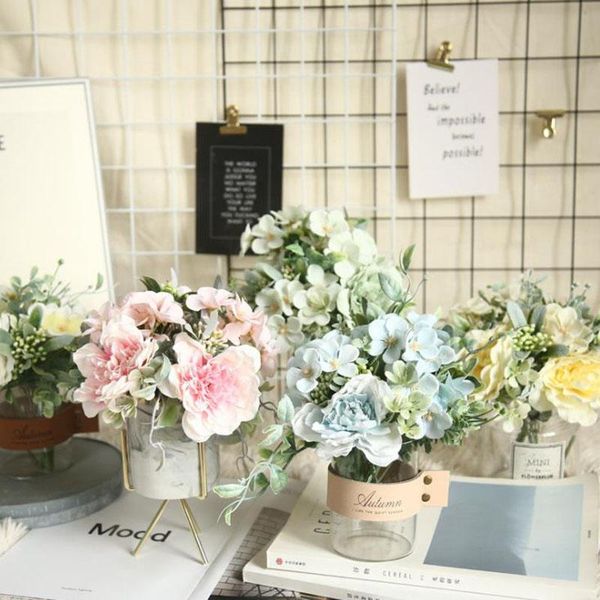 fake plant decor flowers 26cm artificial flower silk rose bouquet for wedding party festival home simulation decorative & wreaths
fake plant decor flowers 26cm artificial flower silk rose bouquet for wedding party festival home simulation decorative & wreaths