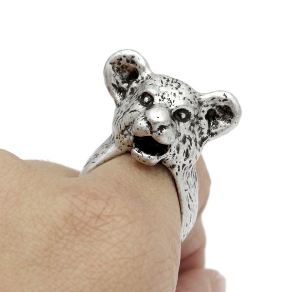 bear ring non adjustable bulldog animal female, Silver
bear ring non adjustable bulldog animal female, Silver