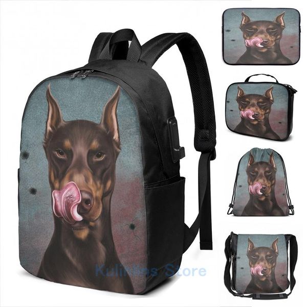 backpack funny graphic print doberman usb charge men school bags women bag travel laptop
backpack funny graphic print doberman usb charge men school bags women bag travel laptop