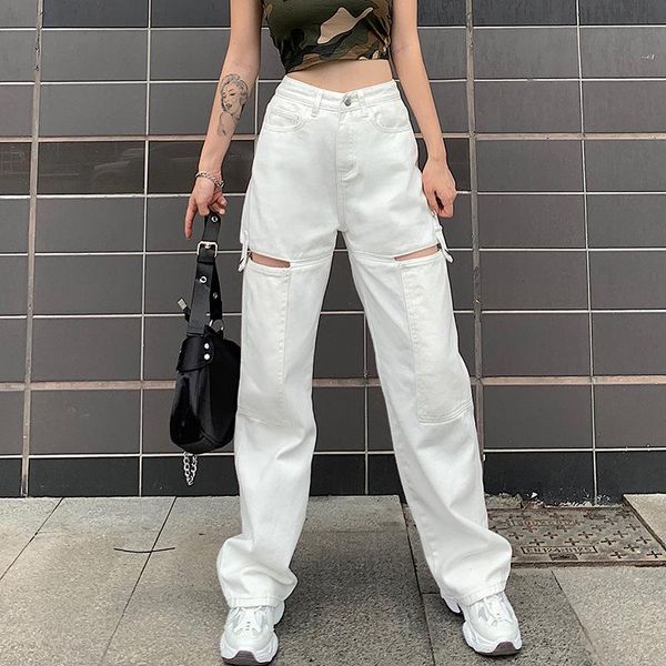 high waist hole white jeans women fall 2021 korean loose slim body straight leg black denim pants female solid color trousers women's, Blue
high waist hole white jeans women fall 2021 korean loose slim body straight leg black denim pants female solid color trousers women's, Blue