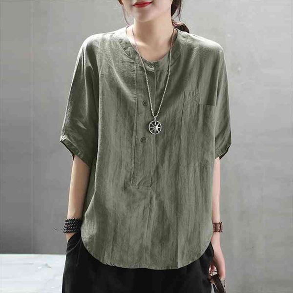 summer women shirts plus size loose o-neck casual ladies batwing sleeve cotton linen lady vintga blouse shirts d5, White
summer women shirts plus size loose o-neck casual ladies batwing sleeve cotton linen lady vintga blouse shirts d5, White
