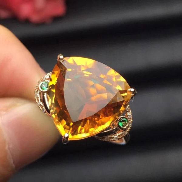 cluster rings citrine ring 18k gold au750 triangle about 13.8mm natural gemstones for female anniversary gift fine, Golden;silver
cluster rings citrine ring 18k gold au750 triangle about 13.8mm natural gemstones for female anniversary gift fine, Golden;silver