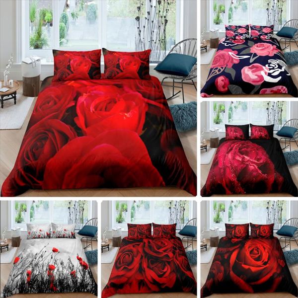 red rose printed bedding set romantic king size duvet cover 2/3pcs luxury comforter with pillowcase home textiles sets
red rose printed bedding set romantic king size duvet cover 2/3pcs luxury comforter with pillowcase home textiles sets