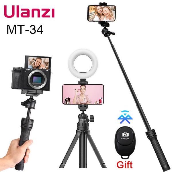 ulanzi mt-34 extendable smartphone selfie tripod with phone mount 80cm vlog slr mobile for 12 pro max 11 sony zv1 tripods
ulanzi mt-34 extendable smartphone selfie tripod with phone mount 80cm vlog slr mobile for 12 pro max 11 sony zv1 tripods
