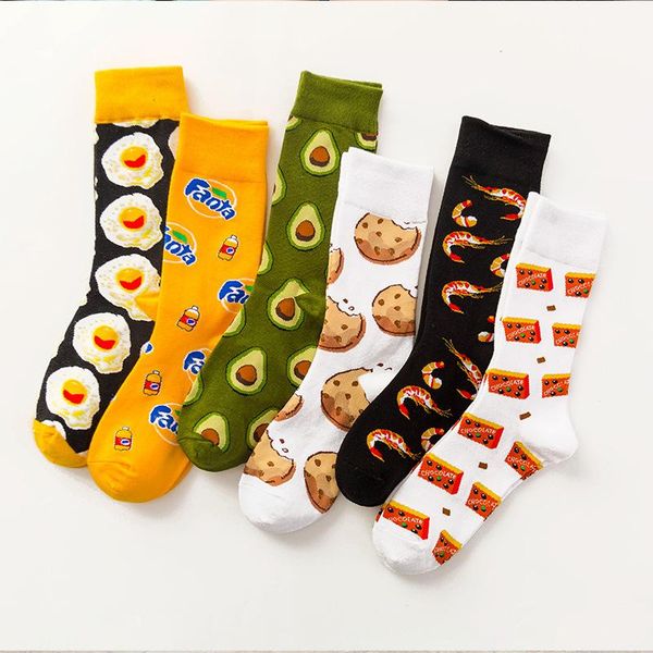 men's socks 2022 funny cotton women tube happy sock tide long snacks fruit food avocado high, Black
men's socks 2022 funny cotton women tube happy sock tide long snacks fruit food avocado high, Black