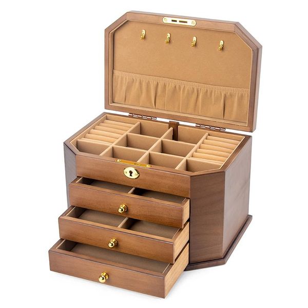 storage boxes & bins hexagonal solid wood jewelry box with lock eye earrings necklace large capacity simple retro birthday gift
storage boxes & bins hexagonal solid wood jewelry box with lock eye earrings necklace large capacity simple retro birthday gift
