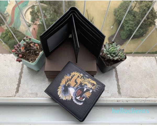 2022 designer men animal short wallet leather black snake tiger wallets women long style purse wallet card holders, Red;black
2022 designer men animal short wallet leather black snake tiger wallets women long style purse wallet card holders, Red;black