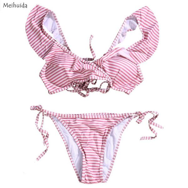 one-piece suits women swimwear pink ruffles bandage bikini set summer push-up padded bra bathing suit swimsuit
one-piece suits women swimwear pink ruffles bandage bikini set summer push-up padded bra bathing suit swimsuit