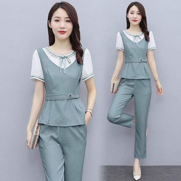 design office lady 2 piece set contrast ensemble costume femme pieces pantalon korean stylewomen suits with pants women's two, White
design office lady 2 piece set contrast ensemble costume femme pieces pantalon korean stylewomen suits with pants women's two, White