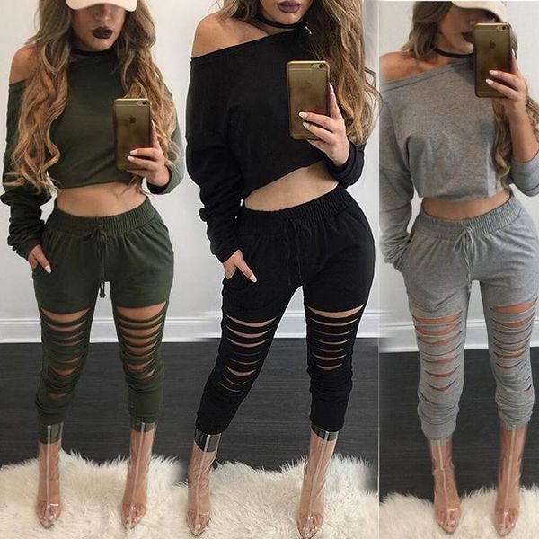 women's jumpsuits & rompers casual sets autumn 2021 long sleeve 2 two pieces set o neck hole pants women tracksuit loose slim female s, Black;white
women's jumpsuits & rompers casual sets autumn 2021 long sleeve 2 two pieces set o neck hole pants women tracksuit loose slim female s, Black;white