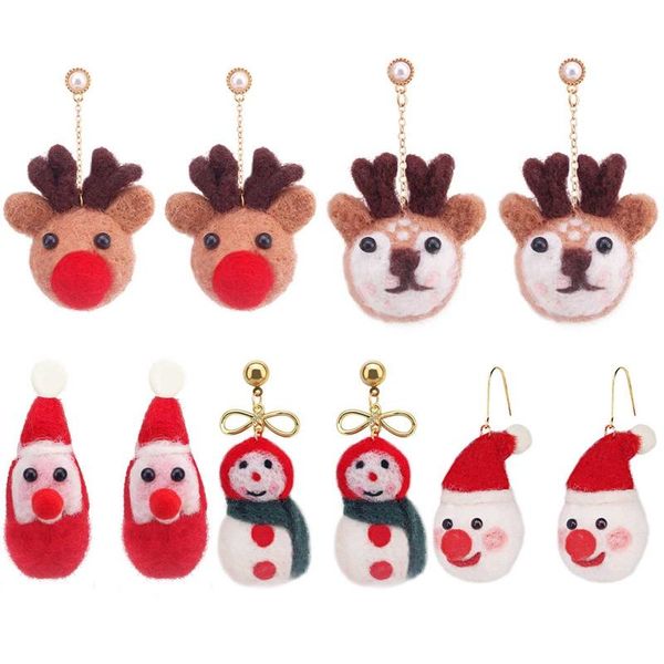 dangle & chandelier christmas lacquer cotton wool ladies earrings color snowman deer cute drop fabric girls jewelry, Silver
dangle & chandelier christmas lacquer cotton wool ladies earrings color snowman deer cute drop fabric girls jewelry, Silver