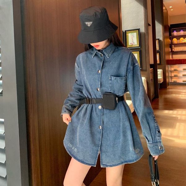 casual dresses spring summer women's solid denim dress female pocket with belt slim ladies single breasted vintage, Black;gray
casual dresses spring summer women's solid denim dress female pocket with belt slim ladies single breasted vintage, Black;gray