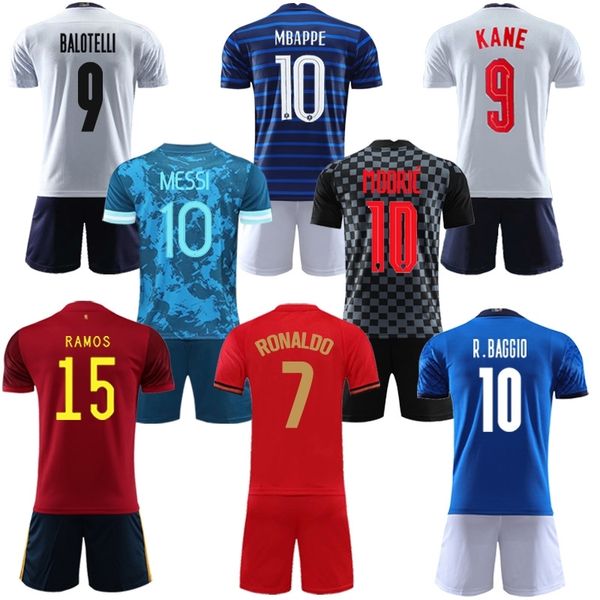 2021 cup spain italy netherlands portugal germany france national team football shirt children, Black;white
2021 cup spain italy netherlands portugal germany france national team football shirt children, Black;white