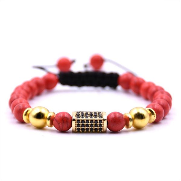 kang hua 2021 personality 5 color 8mm stone manual weaving bracelet pave cz gold cuboid bracelets for men&women jewelry gifts beaded, strand, Black
kang hua 2021 personality 5 color 8mm stone manual weaving bracelet pave cz gold cuboid bracelets for men&women jewelry gifts beaded, strand, Black