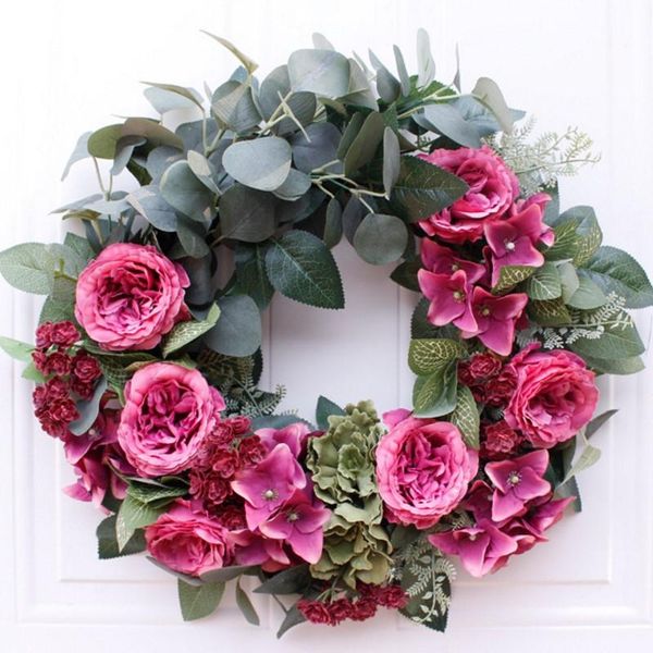 decorative flowers & wreaths dark pink rose front door wreath ornament decoration artificial flower window wall for wedding party home chris
decorative flowers & wreaths dark pink rose front door wreath ornament decoration artificial flower window wall for wedding party home chris
